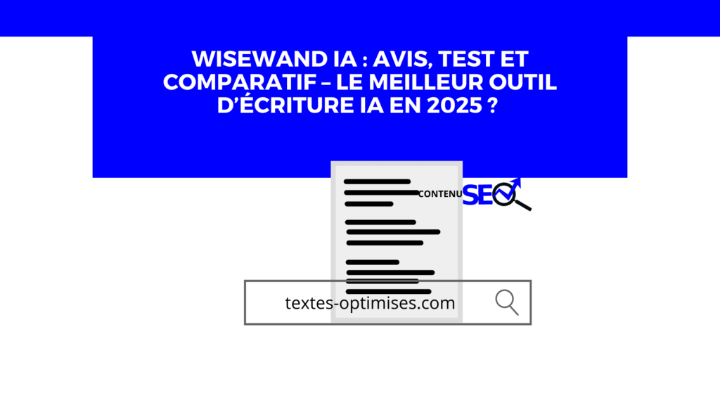 Affiche montrant le titre de l'article sur WiseWand IA 