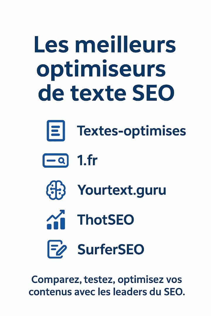 Liste des meilleurs optimiseurs de texte SEO